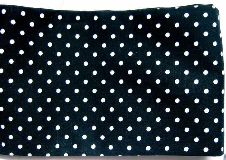 Polka Dot Hair Tie Black and White Rockabilly by Dolly Cool image 4