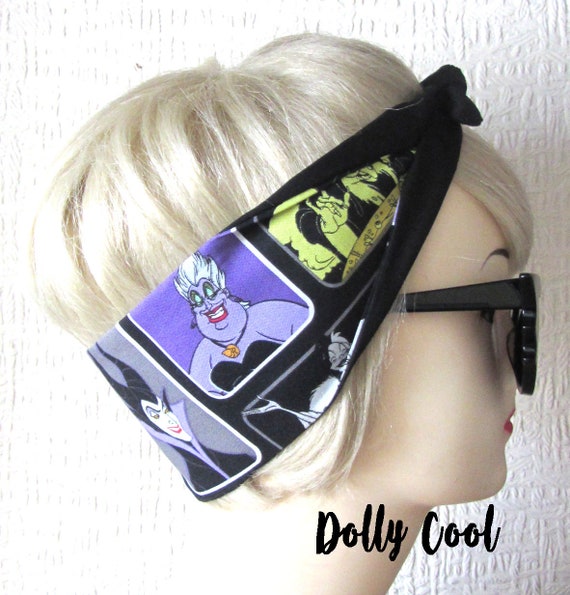 Disney Villains Hair Tie Maleficent Ursula Witch Evil Etsy