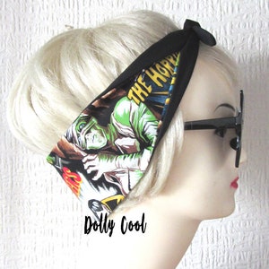 B Movie  Hair Tie Monster Horror Psychobilly by Dolly Cool Werewolf, Dracula, Mummy and Frankenstein