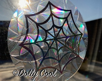 Suncatcher Sticker Rainbow Maker - Spider Web - Window Cling - Light Prism - Exclusive design by Dolly Cool