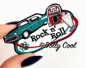 50s Diner Brooch Rock & Roll - 50s - Pin Badge - Dolly cool - Rockabilly Jewellery - Rockabilly Jewelry - Rock n Roll