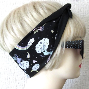 Unicorn Headband Bandana Hair Tie Band Headscarf Hairband Costume Dress Party