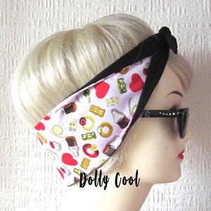 Candy Jelly Sweets Hair Tie Head Scarf by Dolly Cool Super Cute Kawaii Japan Harajuku Rockabilly Pin Up Haribo Gummy image 2