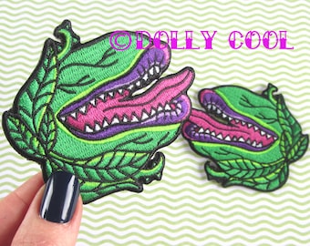 Little Shop of Horrors Audrey 2 iron on patches - patch set - Feed Me Seymour - Exclusive design by Dolly Cool ii jr