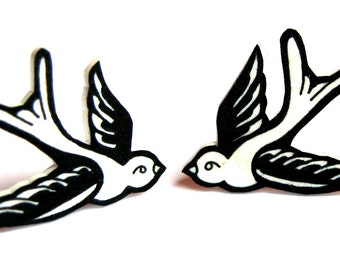 Swallow earrings by Dolly Cool