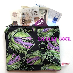 Little Shop of Horrors Audrey 2 Zipper Pouch by Dolly Cool Halloween Carnivorous Plant Horror B Movie Self Designed Fabric Audrey II