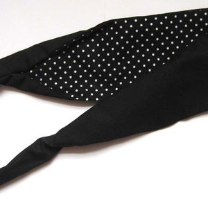 Polka Dot Hair Tie Black and White Rockabilly by Dolly Cool image 3