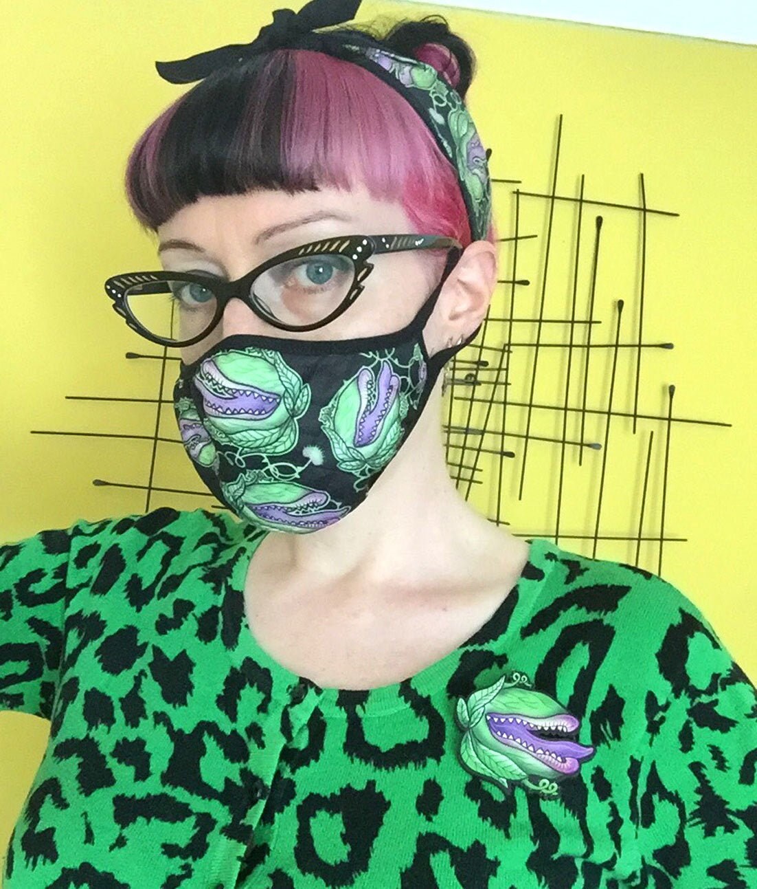 Little Shop of Horrors Audrey II Face Mask by Dolly Cool - Halloween …
