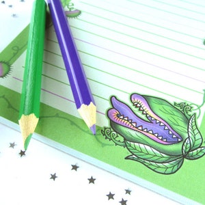 Little Shop of Horrors - Audrey 2 Bedruckter Notizblock - A6 - Hand Illustriert - Feed Me Seymour - Exklusives Design von Dolly Cool - Notizbuch