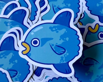 Sunfish Vinyl Sticker | Die Cut Glossy Sticker