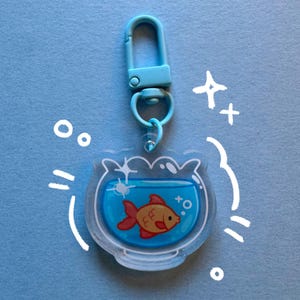 Fishbowl Acrylic Keychain | Double Sided Charm
