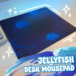Jellyfish Desk Mousepad | Deep Sea Ocean Theme