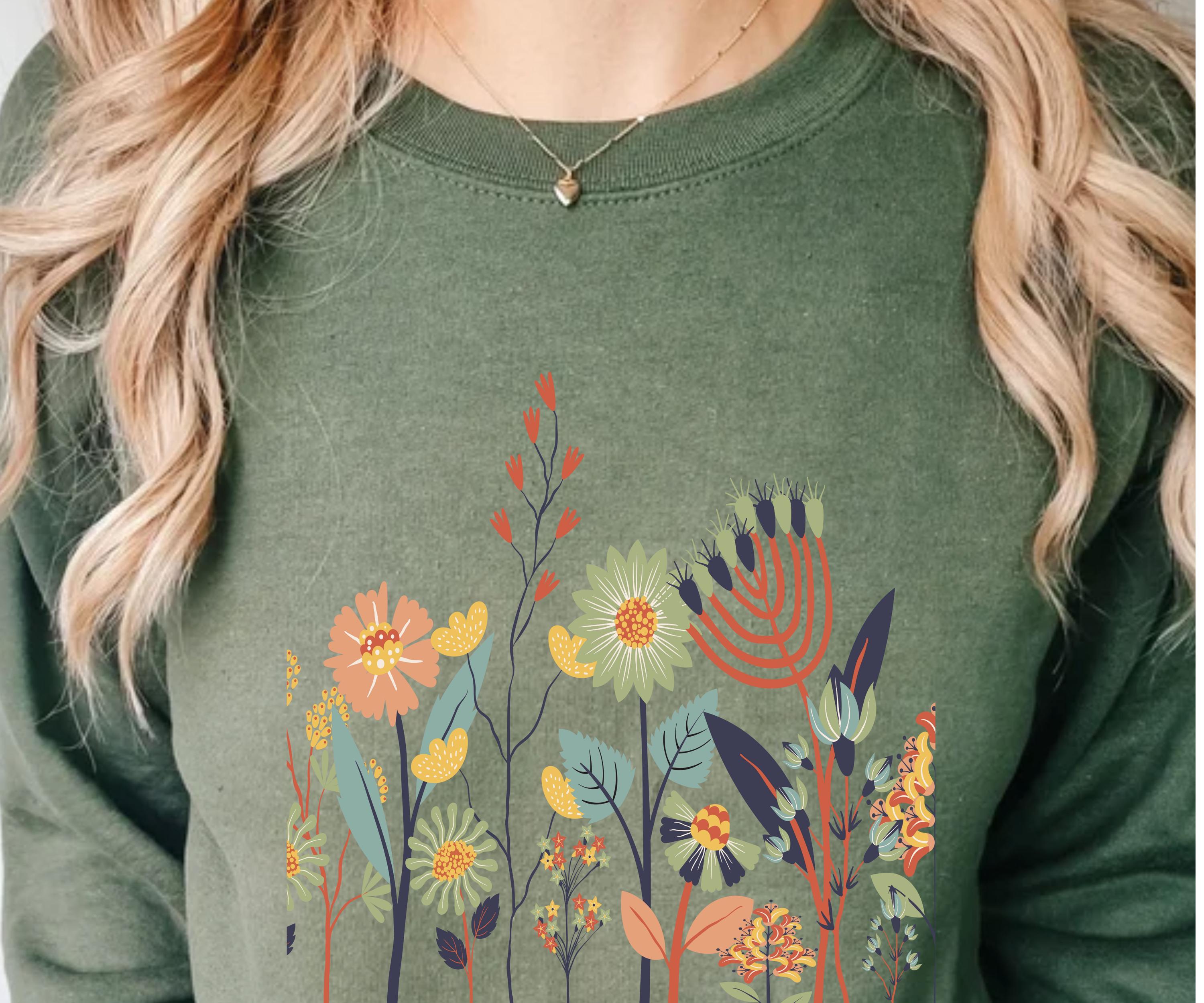 Seaside Botanical Print Top