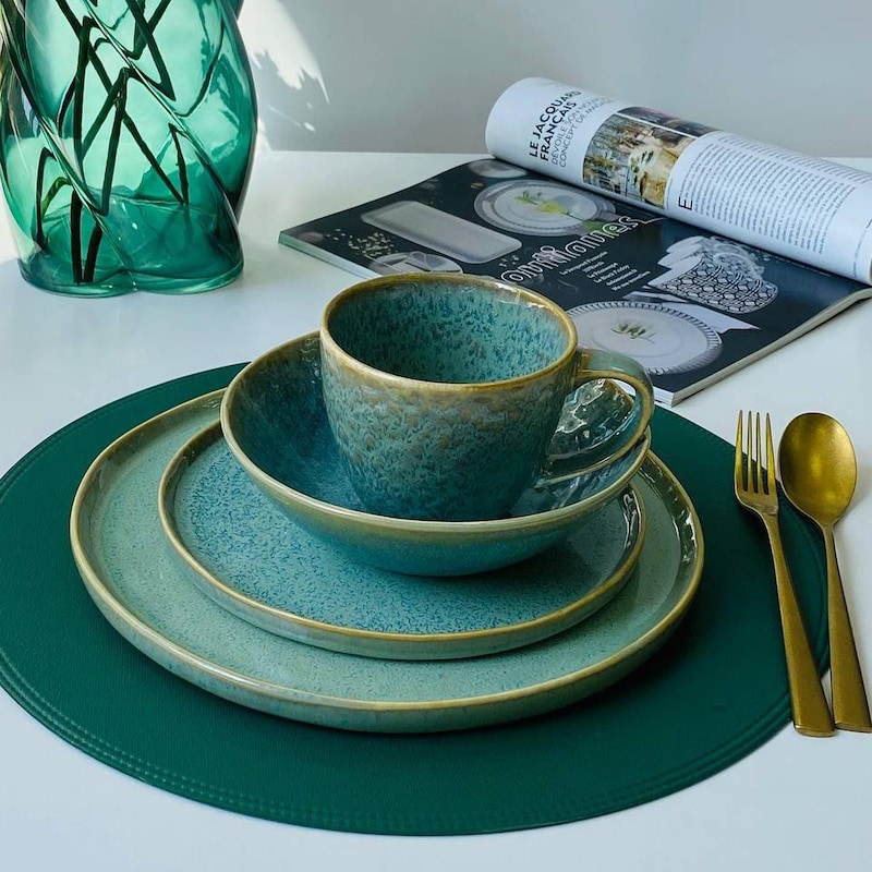 Colorful Dinnerware Set - Etsy