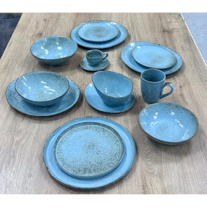Vintage-Inspired Dinnerware Set, Retro Dish Set, Dishes set, Wholesale Dinnerware Set, Ceramic Plate, Dinner Set, Oval Bowl, Deep Plate,Sale