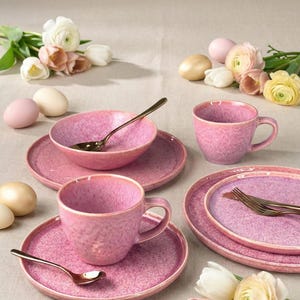 Juego de vajilla / Juego de vajilla de cerámica / Plato y cuenco hechos a mano / Vajilla de calidad de restaurante / Descuentos al por mayor / Juego de platos / Juego de 4 piezas