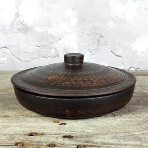 Big ceramic pot,, Baking dish, Clay frying pan, dinnerware sets, clay pot for cooking, thanksgiving dish, organic pot, baking pot, christmas