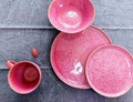 Pink Ceramic Dinnerware | Set or Individual items | Dinner set | Ceramic Plates Set | Handmade Plates & Bowls Set | Wholesale Available