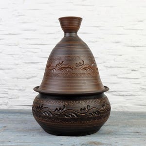 Rustic kitchenware, Bread pot, Bread bin, Big ceramic pot,Handmade Ukrainian,Clay breadbox with lid,Earthen Kadai,Pottery bowl with lid