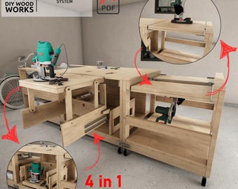 Mobile Gehrungssäge & Tischsägen-Station (US)