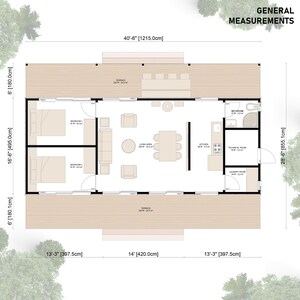 2 Bedroom Modern Tiny House Cabin DIY Plan (digital Download) - Etsy