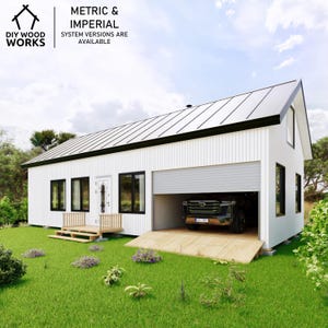 Gezellige Barndominium met 2 slaapkamers en moderne charme - ideaal voor kleine huisjes en doe-het-zelf Tiny Homes
