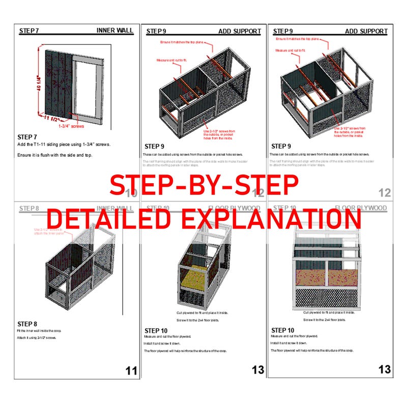 Modular Chicken Coop Plans: DIY Walk-in Design (PDF Download) - Etsy