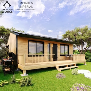 DIY-plan Tiny House 2 slaapkamers – betaalbare, moderne en op de natuur geïnspireerde retraite met gemakkelijk te volgen plannen voor Tiny Home
