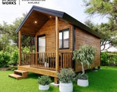 Tiny House DIY Plan: 10’x18’ Cabin with Covered Porch (PDF)