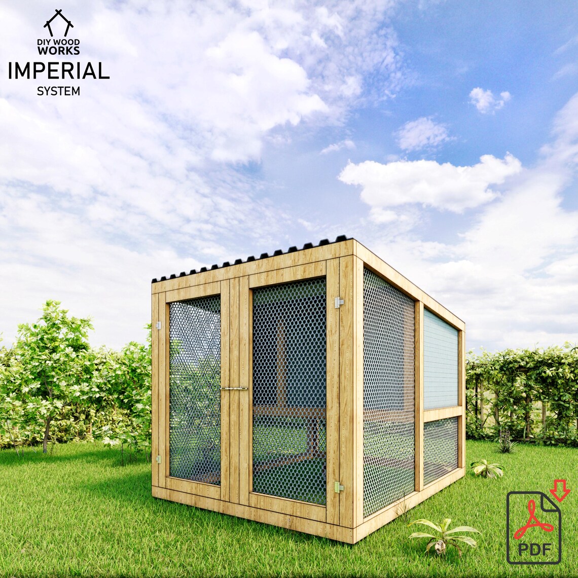 Modular Chicken Coop Plans: DIY Walk-in Design (PDF Download) - Etsy