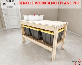 Plannen voor doe-het-zelfwerkbank pdf: compacte garage en werkplaats