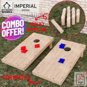 Beanbag board and Molky bowling DIY - Custom beanbag board & beanbag board DIY with bean bag toss plans, cornhole plans PDF