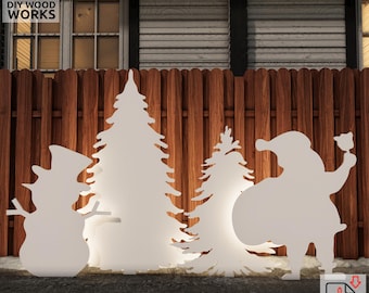DIY Christmas Silhouette Yard Display | Nativity Scene Template (Digital Download)