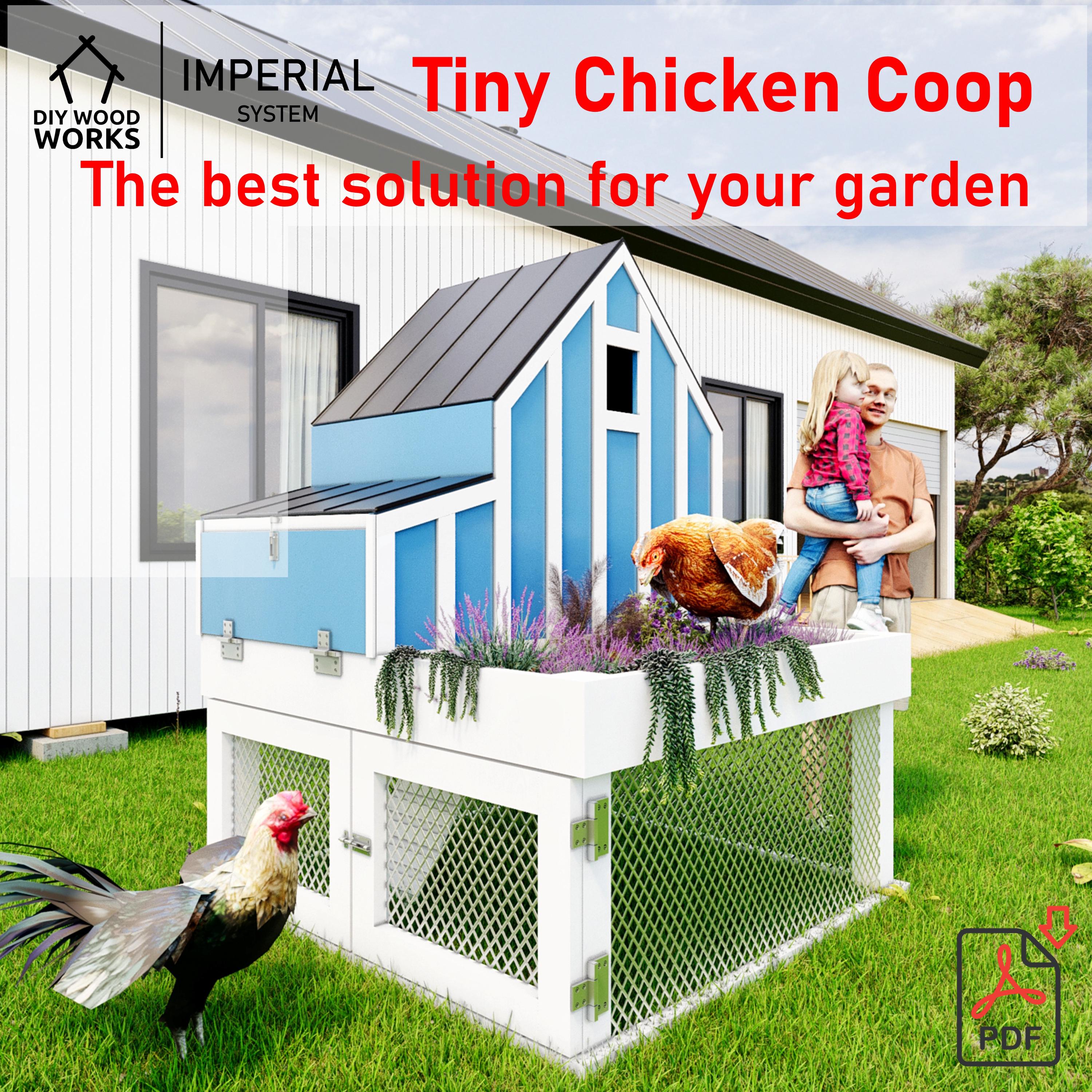 Petit poulailler moderne : enclos de poulet DIY élégant (PDF)