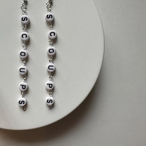 Seventeen Scoups Letter Earrings. Homemade Kpop earrings and jewellery.