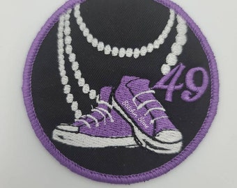 Non- Fraying Chucks and Pearls patch- Inauguration patch- Vice President Patch- Kamala Harris Patch-Hat patch-Converse patch