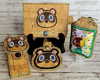 AC Animal Crossing Minimalist wallet, sanitizer or doggie bag holder, lipvalm or bandaid holder and key fob