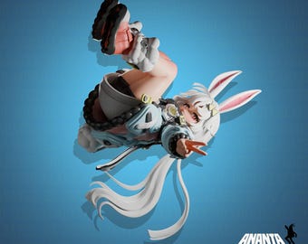 3d print, STL files, of Ananta Character Taffy. Highly detailed hand sculpted figure.