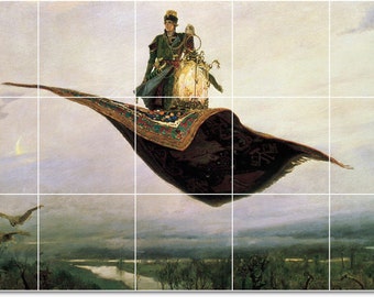 Viktor Vasnetsov Sirin Alkonost Joy Sorrow Counted Cross Stitch Chart Pattern