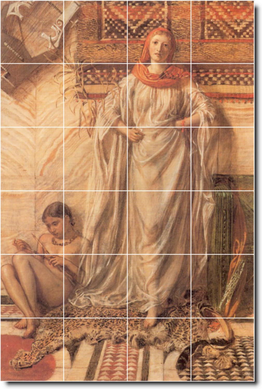 Custom Ceramic Tile Mural Dancing Girl By Albert Moore
