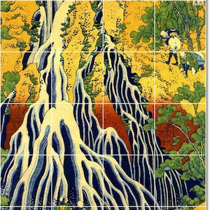 S-M-L-XL Custom Ceramic Japanese Ukiyo-E Painting Tile Mural. Pic0000 By Katsushika Hokusai