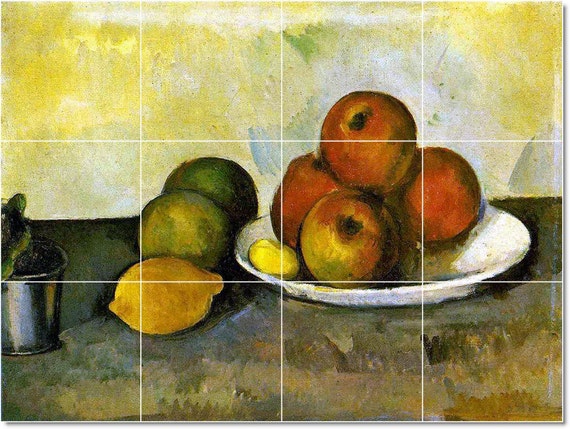 Paul Cezanne Still Life Ceramic Tile Mural: Fruit & Apples