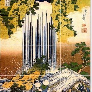 S-M-L-XL Custom Ceramic Japanese Ukiyo-E Painting Tile Mural. Pic0005  By Katsushika Hokusai