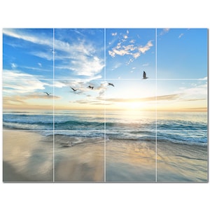 Top 10 Strand Foto Keramikfliesen Wandbild Küche Backsplash Badezimmer Dusche JEDE Innenwand v2 2024: (12) Größen erhältlich