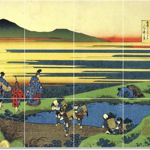 S-M-L-XL Custom Ceramic Japanese Ukiyo-E Painting Tile Mural. 54  By Katsushika Hokusai