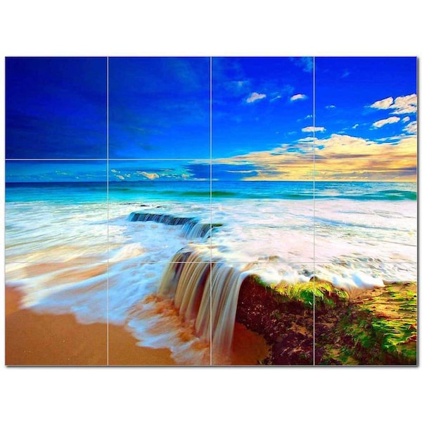 Large Tile Mural Etsy