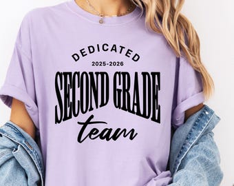 Pastel Second Grade Teacher Shirt,Back to School Tee,Grade Level Shirt,Teacher Team Shirt,First Day of School Gift,Meet the teacher t-shirt