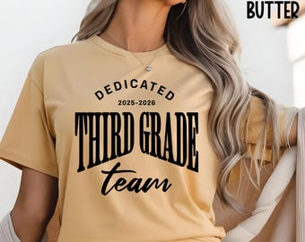 Pastel Third Grade Teacher Shirt,Back to School Tee,Grade Level Shirt,Teacher Team Shirt,First Day of School Gift,Meet the teacher t-shirt