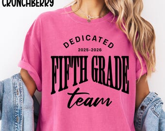 Pastel Fifth Grade Teacher Shirt,Back to School Tee,Grade Level Shirt,Teacher Team Shirt,First Day of School Gift,Meet the teacher t-shirt