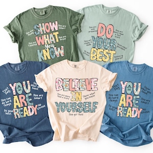 Test Day Shirt Bundle, Teacher Testing Tees, Test Day Shirt, Testing Week Group Shirt, Motivational School Shirt, Student Encouragement Tee